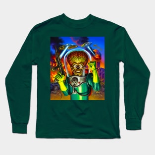 Mars Attacks // 80s sci fi Long Sleeve T-Shirt